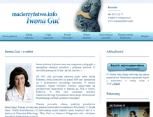 Tablet Screenshot of macierzynstwo.info